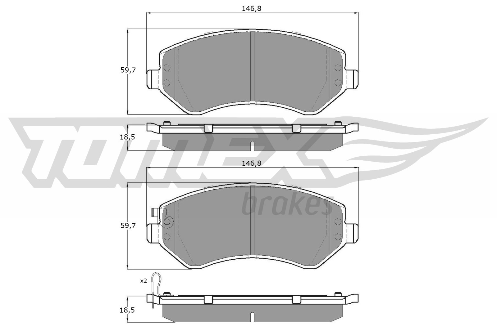 TOMEX Brakes TX 14-93 Sada...